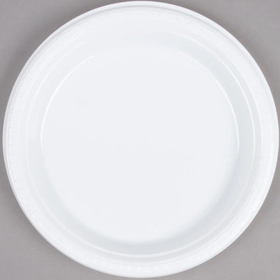 9' WHITE PLASTIC PLATES 